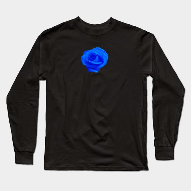 Blue Rose beautiful small design Long Sleeve T-Shirt by ClothedCircuit